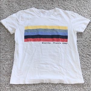 white brandy melville biarritz tee